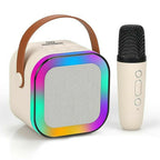 Mini Karaoke Speaker with Wireless Mic – LED Party Bluetooth