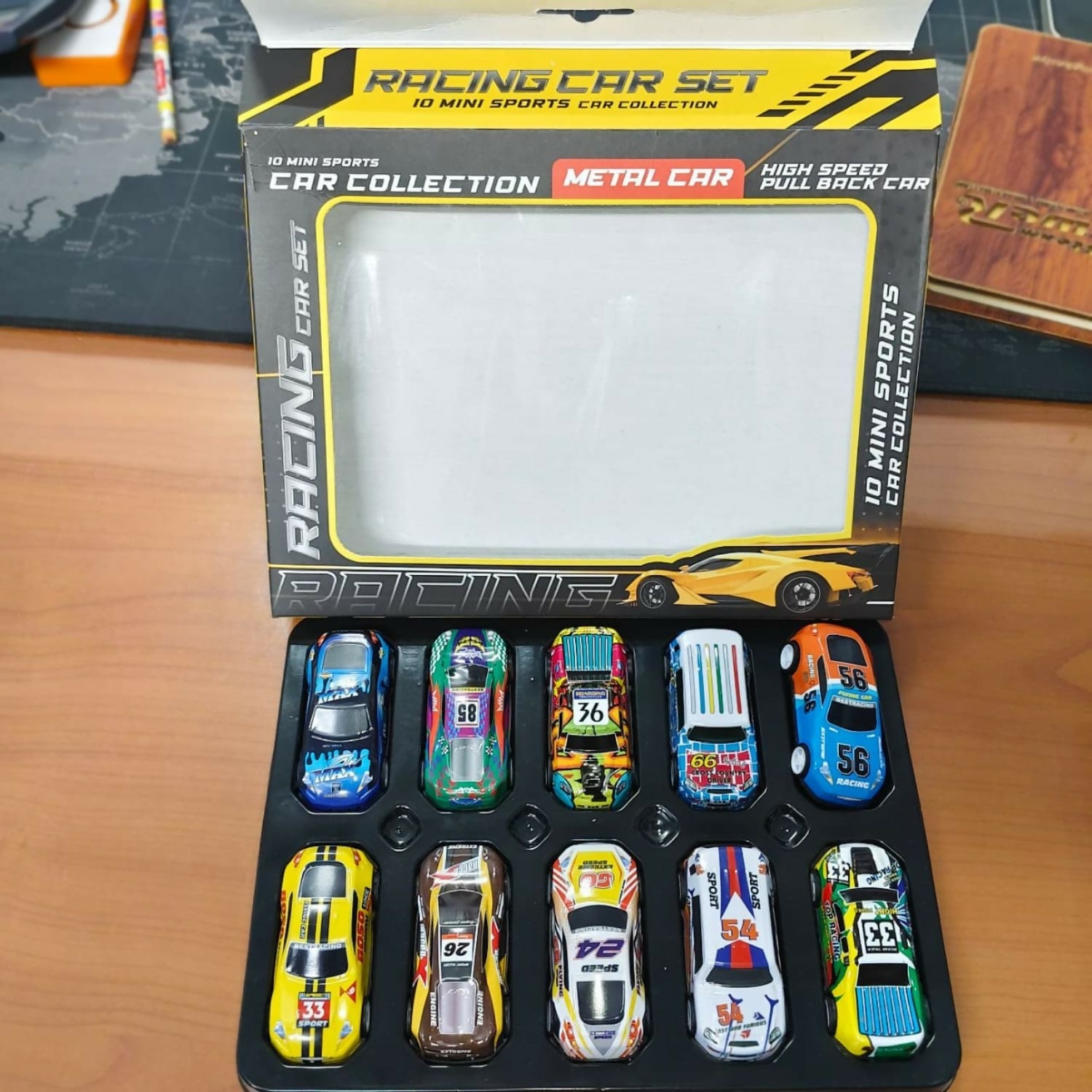 Metal Racing Cars Set – Durable Pull-Back Racing Playthings - 6