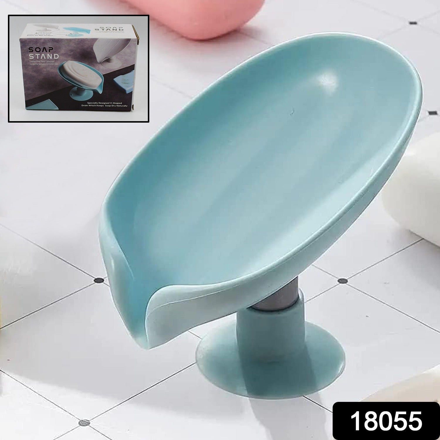 Self Draining Soap Dish – Suction Cup Holder | VelvetBubbles - 2