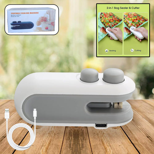 Mini Bag Sealer – 2 in 1 Portable Heat Seal & Cutter | ChefAura - 2