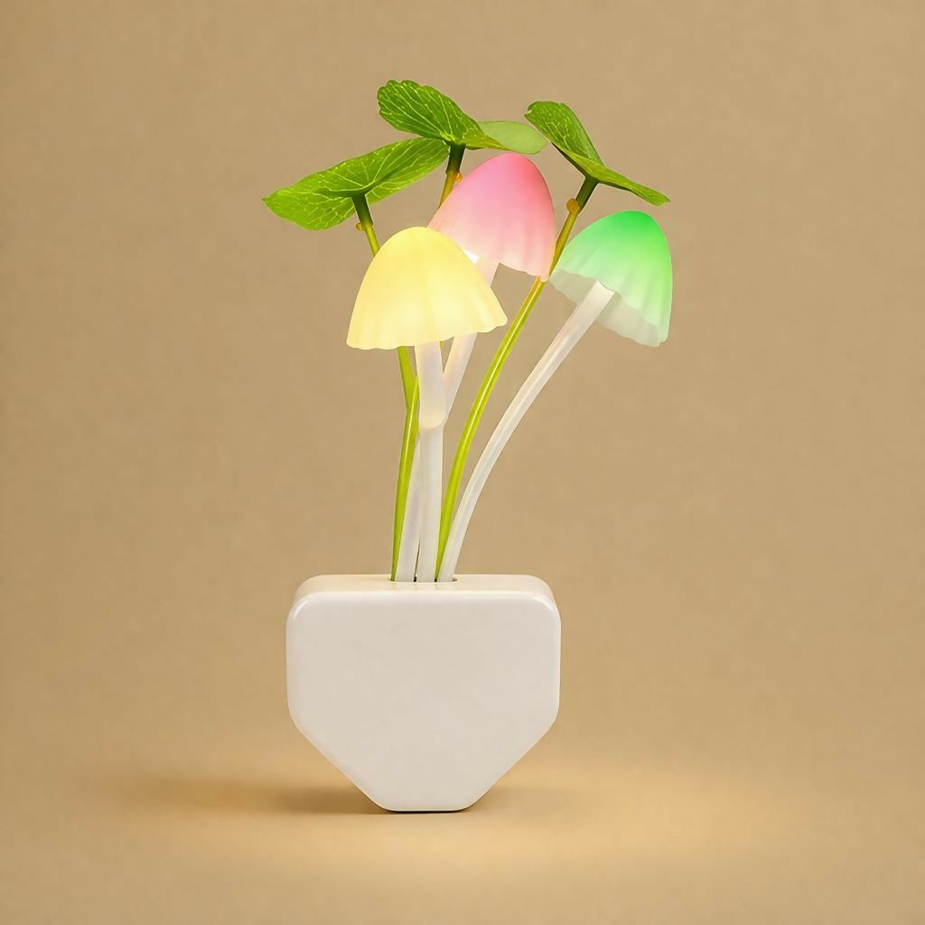 Mushroom LED Night Light – Soft Glow Plug-In Decor lamp - 4