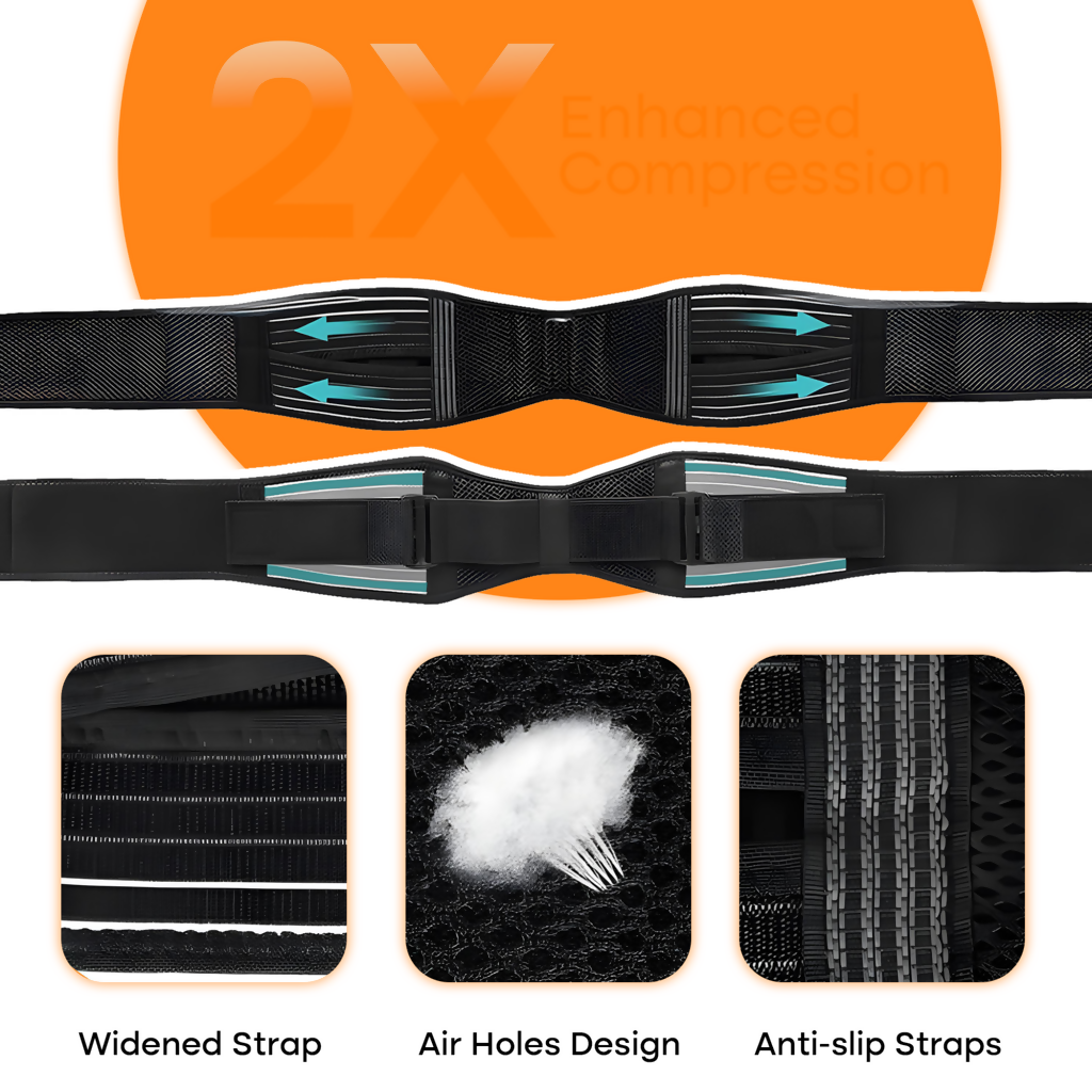 Lower Back Support Belt – Adjustable for Pain Relief & Posture - 7