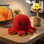 Reversible Octopus Plush – Mood Flip Soft Toy for Desk & Gifts