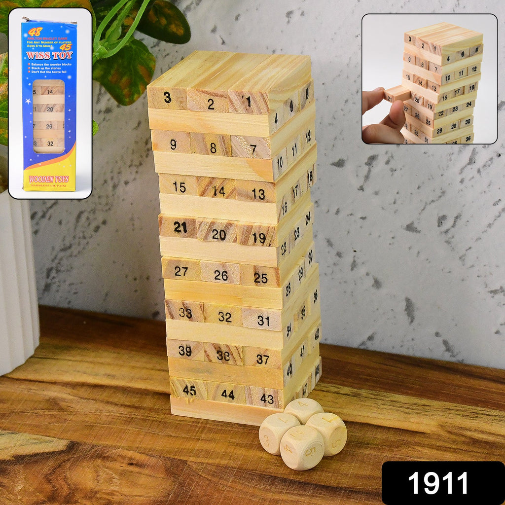 Wooden Stacking Game – Tumbling Tower Fun for Kids | BlissDolly - 2