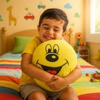 Smiley Face Plush Pillow Cushion – Soft & Cozy 30x30 cm - 6