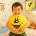 Smiley Face Plush Cushion – Soft Round Pillow 30 cm for Kids
