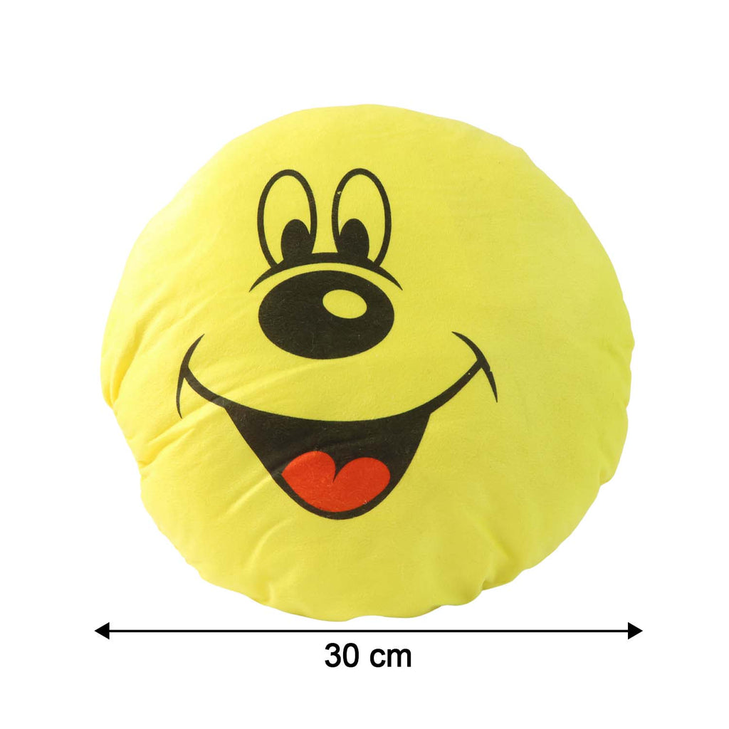 Smiley Face Plush Pillow Cushion – Soft & Cozy 30x30 cm - 4