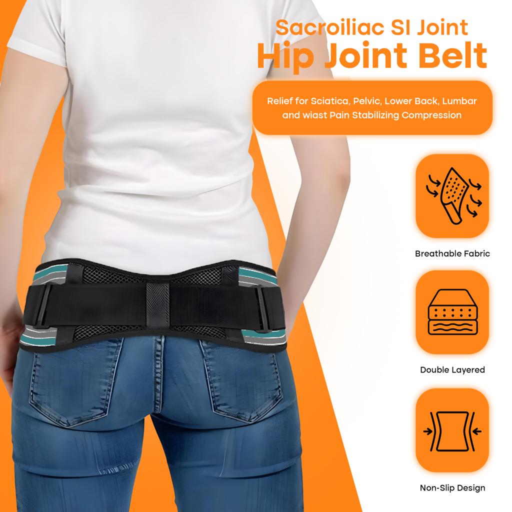 Lower Back Support Belt – Adjustable for Pain Relief & Posture - 4